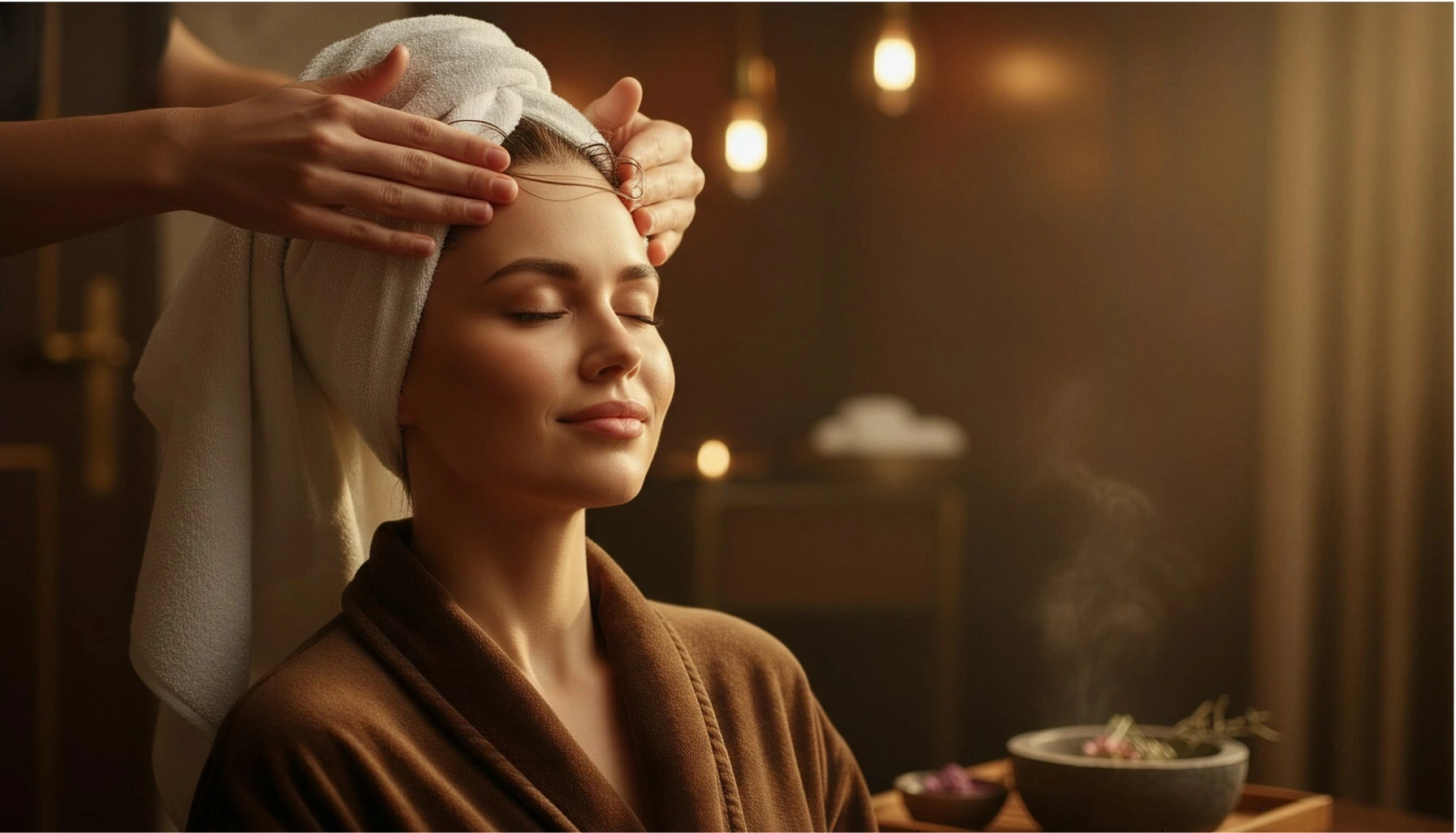 Head massage therapy